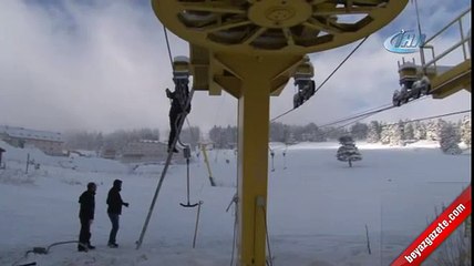 Uludağ'da kar kalınlığı yarım metreye ulaştı