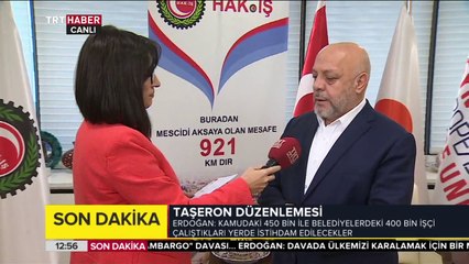 Taşeron düzenlemesi (Hak-iş Başkanı Mahmut Arslan)