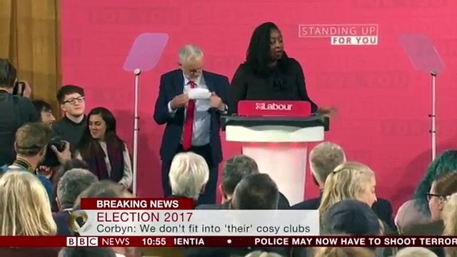 Jeremy Corbyn first speech of GE2017: June marks end of May (20Apr17)