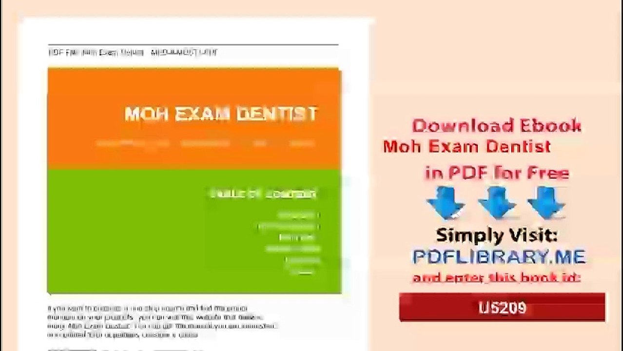 Moh Exam Dentist