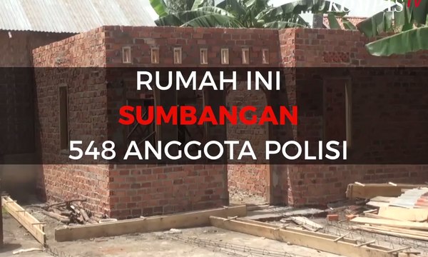 548 Polisi Patungan Bangun Rumah Warga Miskin
