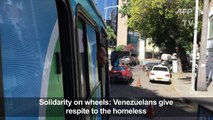 Solidarity on wheels: Venezuelans give respite to the homeless