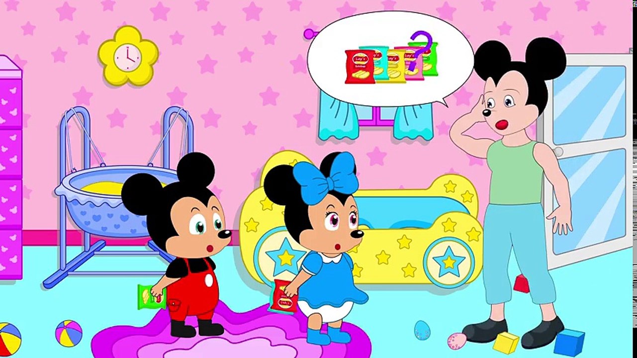 الرسوم المتحركة الشمس والقمر الطفل قصة مضحكة! أطفال ميني ماوس سندريلا قصة حب مع الأمير