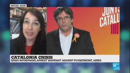 Catalonia Crisis: Arrest warrant withdrawn against Puigdemont