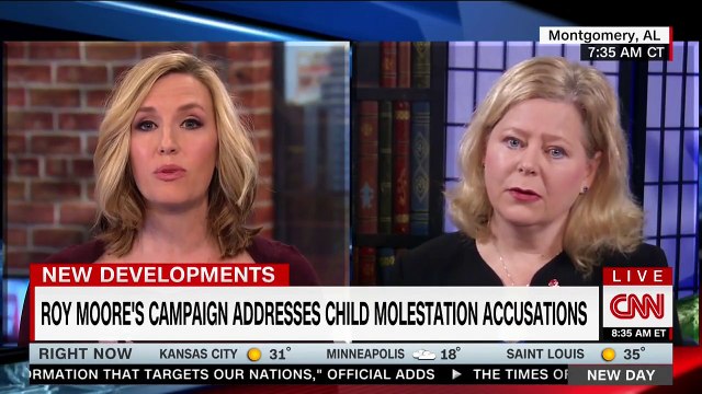 Interview with Roy Moore spokesperson goes off the rails when she starts talking about reporters unborn child