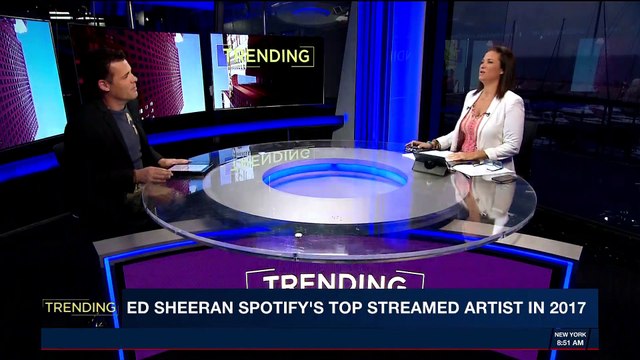 TRENDING | Ed Sheeran Spotify' s Top Streamed Artist in 2017 | Tuesday, December 5th 2017