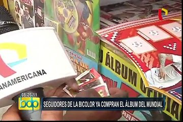 La fiebre de los álbumes mundialistas invade Lima