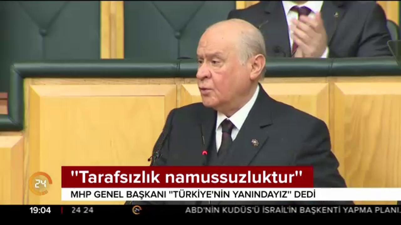MHP Genel Başkanı Bahçeli'den "Türkiye'nin yanındayız" mesajı