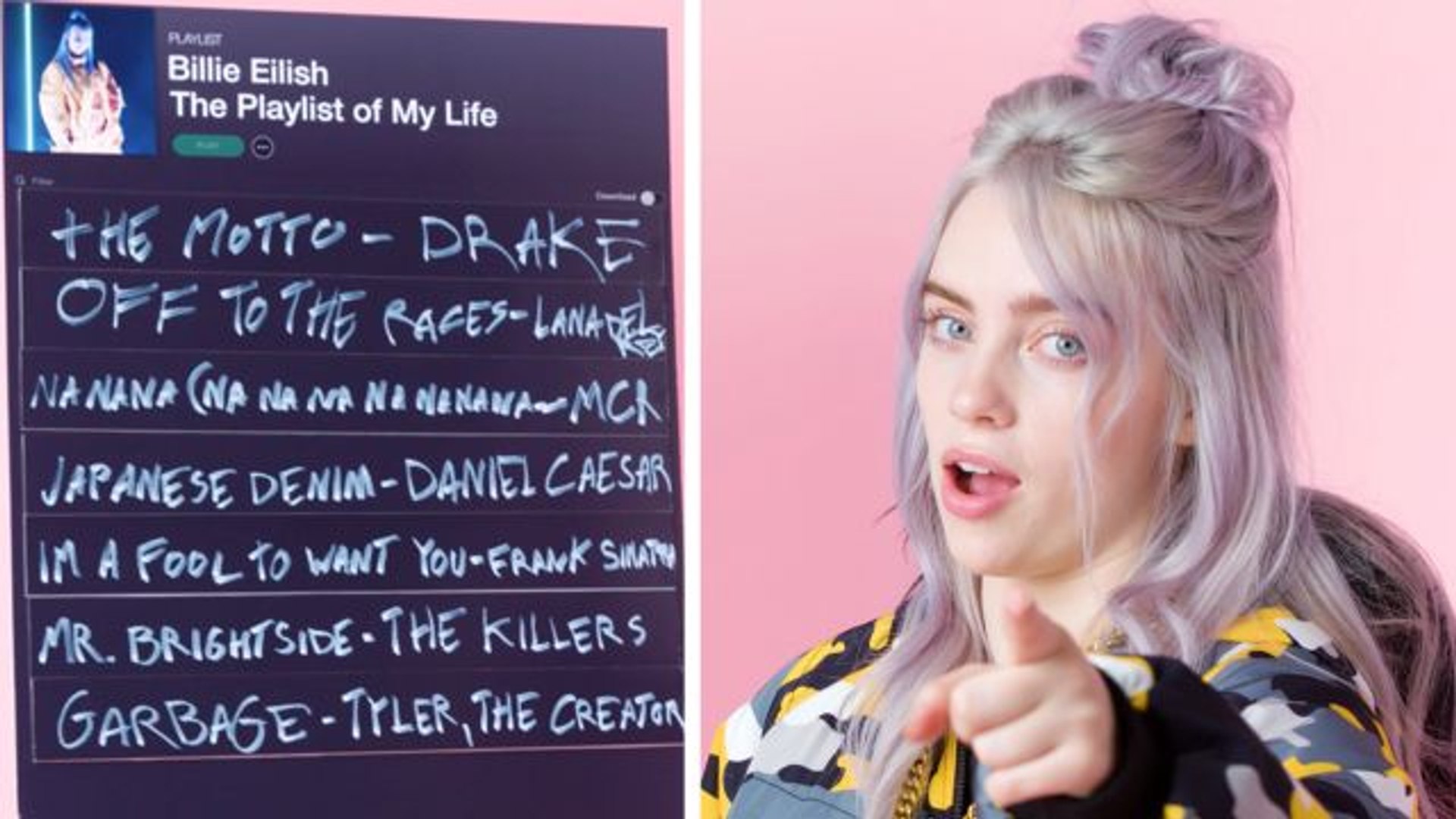 Billie Eilish Creates the Playlist of Her Life