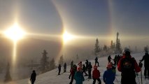 Phénomène naturel incroyable en Suéde : Parhélie ou soleil double