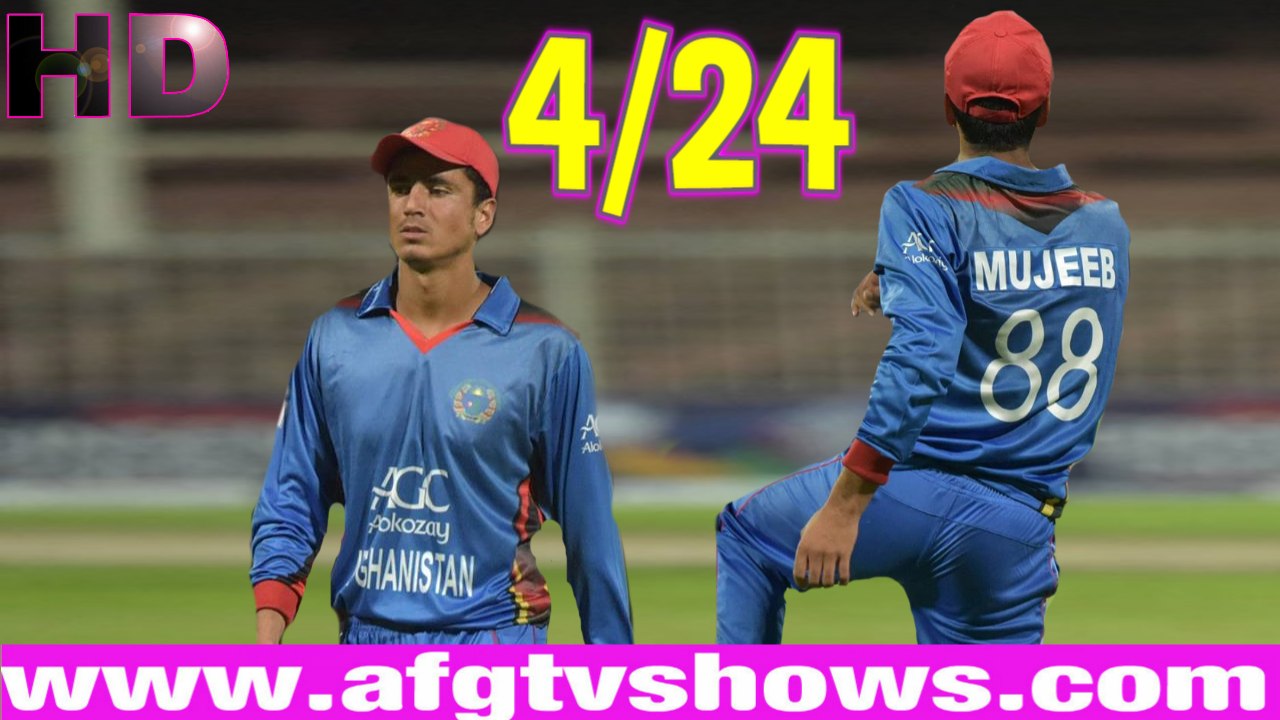 Mujeeb Zadran All Four Wickets against Ireland 1ST ODI 2017