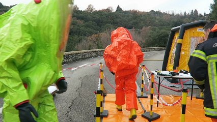 Ardèche : 800 litres d’acide nitrique répandus sur la chaussée