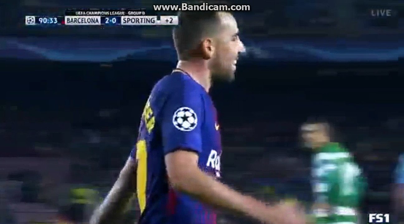 Own Goal J.Mathied 2 - 0 BARCELONA 2 - 0 PORTING CP 05.12.2017 HD