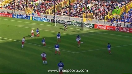 الشوط الثاني مباراة فرنسا و الدانمارك 3-0 يورو 2000