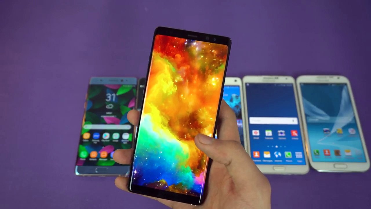 Samsung Galaxy Note 8 vs Note 7 vs Note 5 vs Note 4 vs Note 3 vs Note 2 - Speed Test!-9ru_FPIkgXM