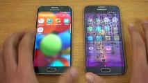 Samsung Galaxy S6 Edge Android 7.0 Nougat vs Galaxy S6 Android 6.0.1 - Speed Test! (4K)-1kO5BYgIar8