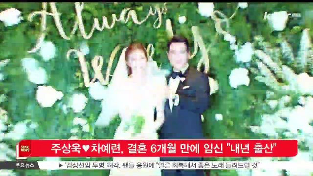 [KSTAR 생방송 스타뉴스]주상욱♥차예련, 결혼 6개월 만에 임신 '내년 출산'