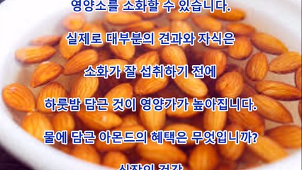 건강 물에 담근 아몬드를 섭취했을 때 나오는 놀라운 신체의 변화 7개