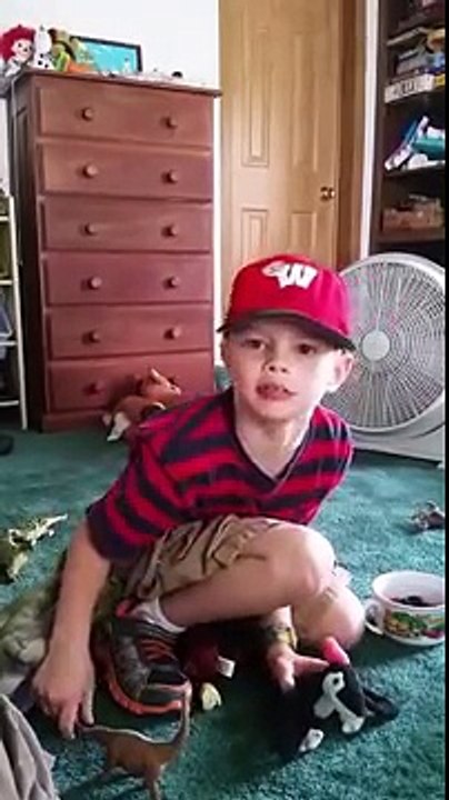 Funny dinosaur video