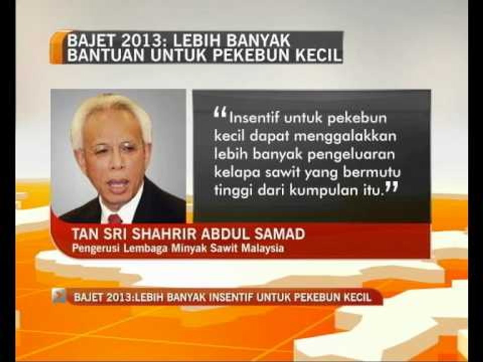 Kerajaan disaran lebihkan insentif buat pekebun kecil