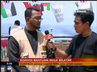 Sambutan 5 tahun Awani - Misi Konvoi Mavi Marmara Ke Gaza