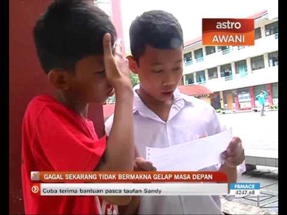 Gagal sekarang tidak bermakna gelap masa depan