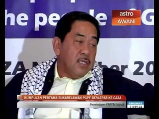 Sukarelawan PGPF berlepas ke Gaza