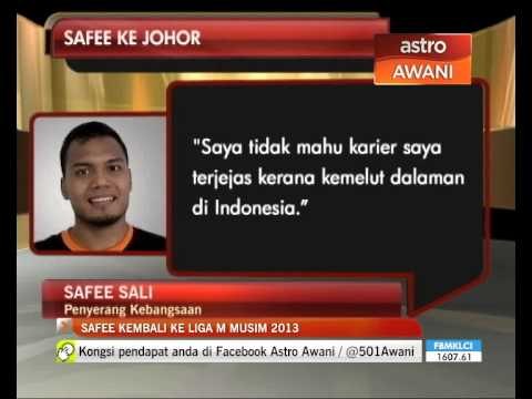 Safee Sali sertai pasukan Johor untuk musim 2013