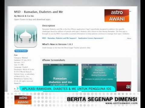 Aplikasi Ramadan, Diabetes & Me untuk pengguna iOS