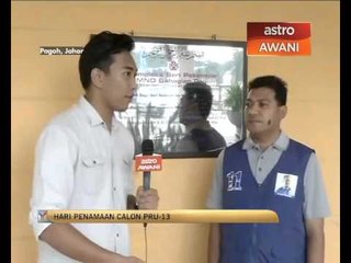 Penamaan calon terkini di Pagoh