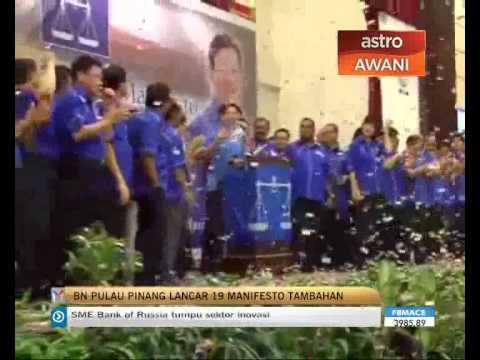 BN Pulau Pinang lancar 19 Manifesto tambahan