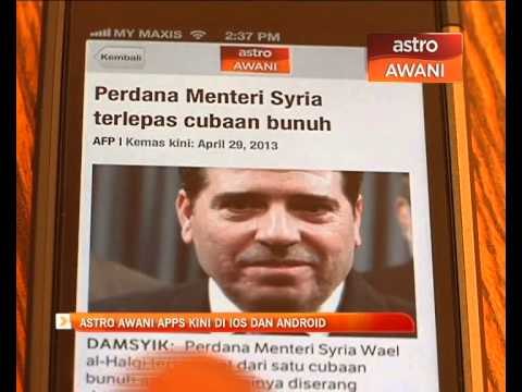 Astro Awani apps kini di IOS dan Android