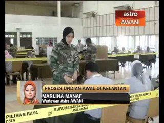 Pengundian awal di Pengkalan Chepa, Kelantan