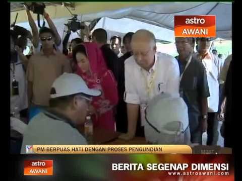 PM berpuas hati dengan proses pengundian