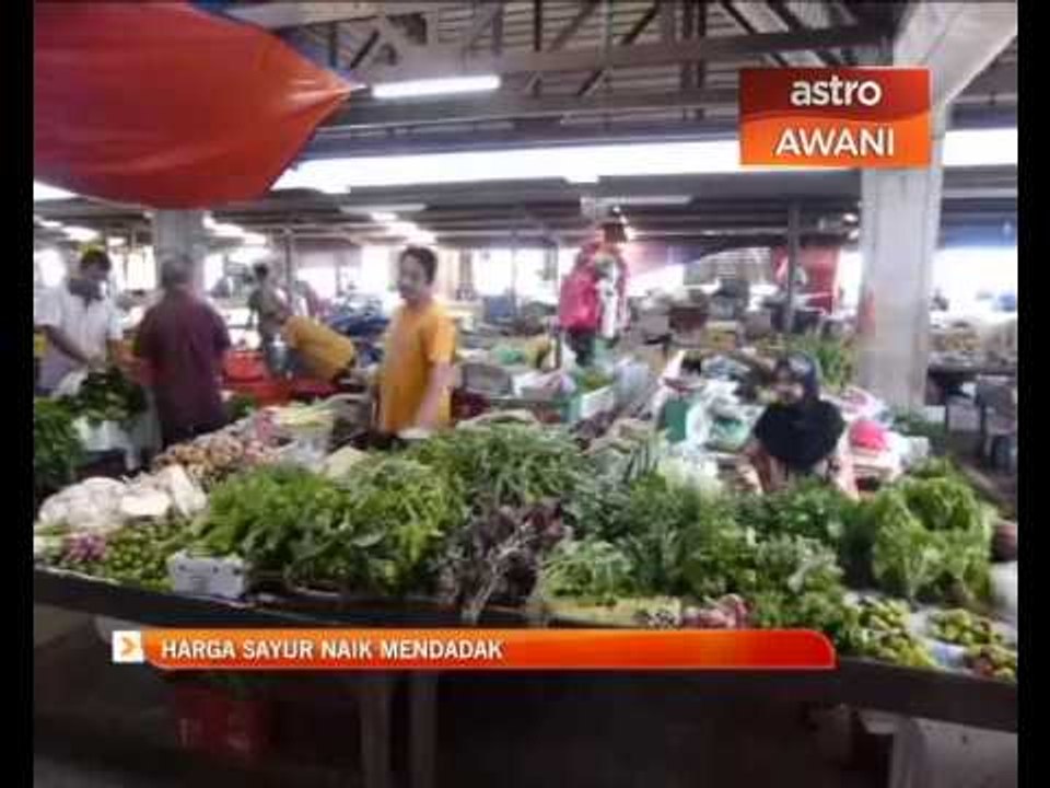 Harga sayur naik mendadak