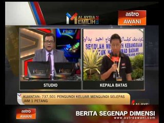 Скачать видео: Perkembangan di pusat pengundian P.Pinang