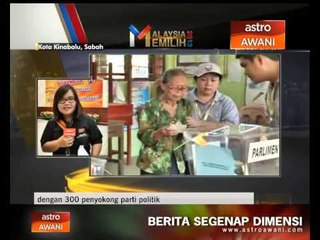 Download Video: Proses pengundian di Sabah selesai