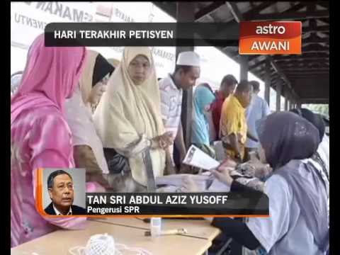 'Hari terakhir petisyen' - Pengerusi SPR