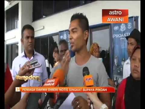 Peniaga dakwa diberi notis singkat supaya pindah