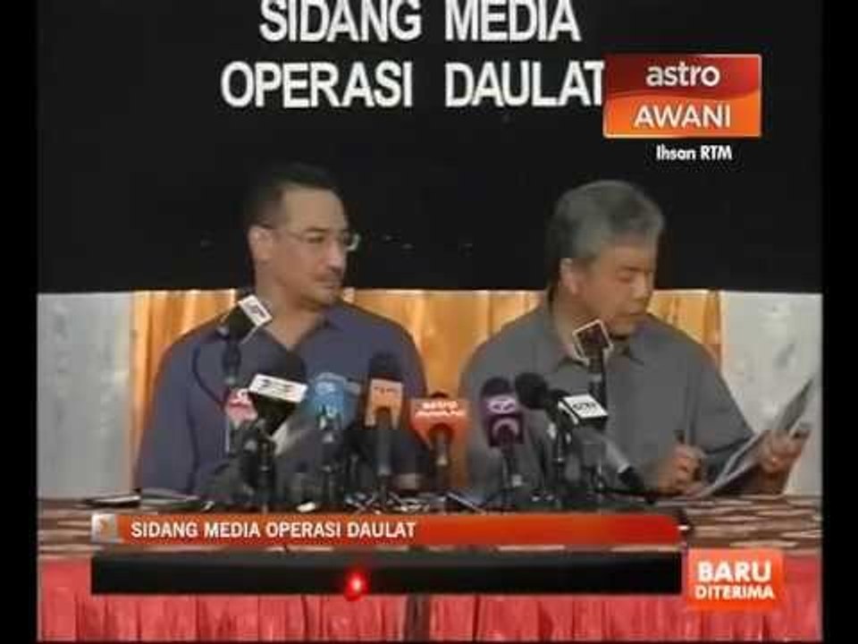 Sidang Media Ops Daulat - Khamis, 07 Mac 10:30am