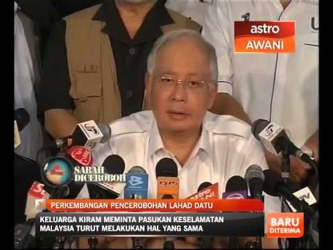 Sidang Media terkini Ops Daulat bersama PM Najib
