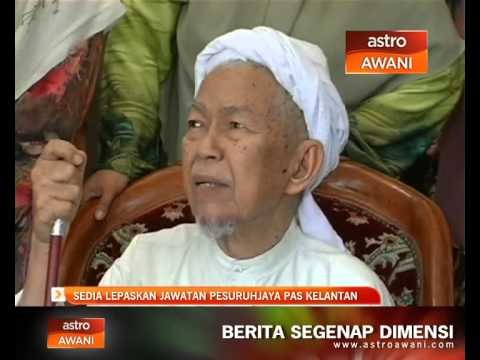 Nik Aziz : Sedia lepaskan jawatan pesuruhjaya PAS Kelantan