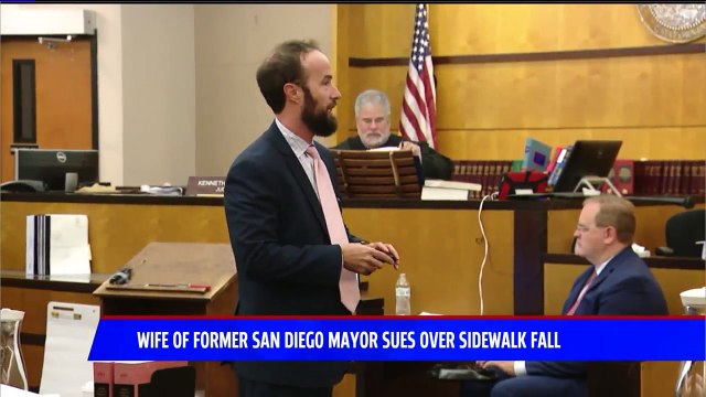 Trial Underway for Ex-San Diego Mayor`s Wife Suing City for Ruptured Breast Implants in Sidewalk Fall