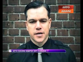 Artis sokong kempen anti nuklear