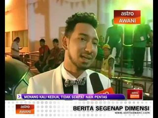 Zizan menang kali kedua, tidak sempat naik pentas