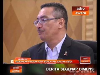 Download Video: Segerakan pindaan akta berkaitan jenayah siber