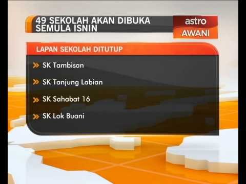 49 buah sekolah akan dibuka semula di Lahad Datu