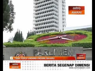 Tidak perlu undang - undang baharu