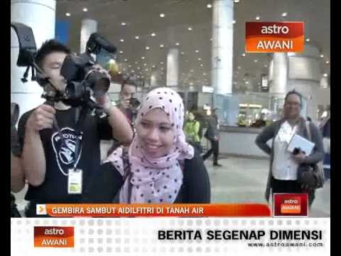 Gembira sambut Aidilfitri di tanah air
