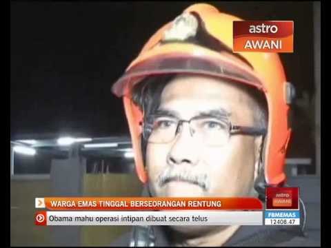 Warga emas tinggal berseorangan rentung dalam kebakaran